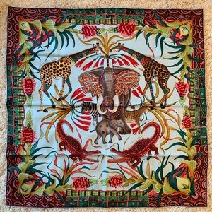 NWT AUTHENTIC Hermes La Marche Du Zambeze Scarf